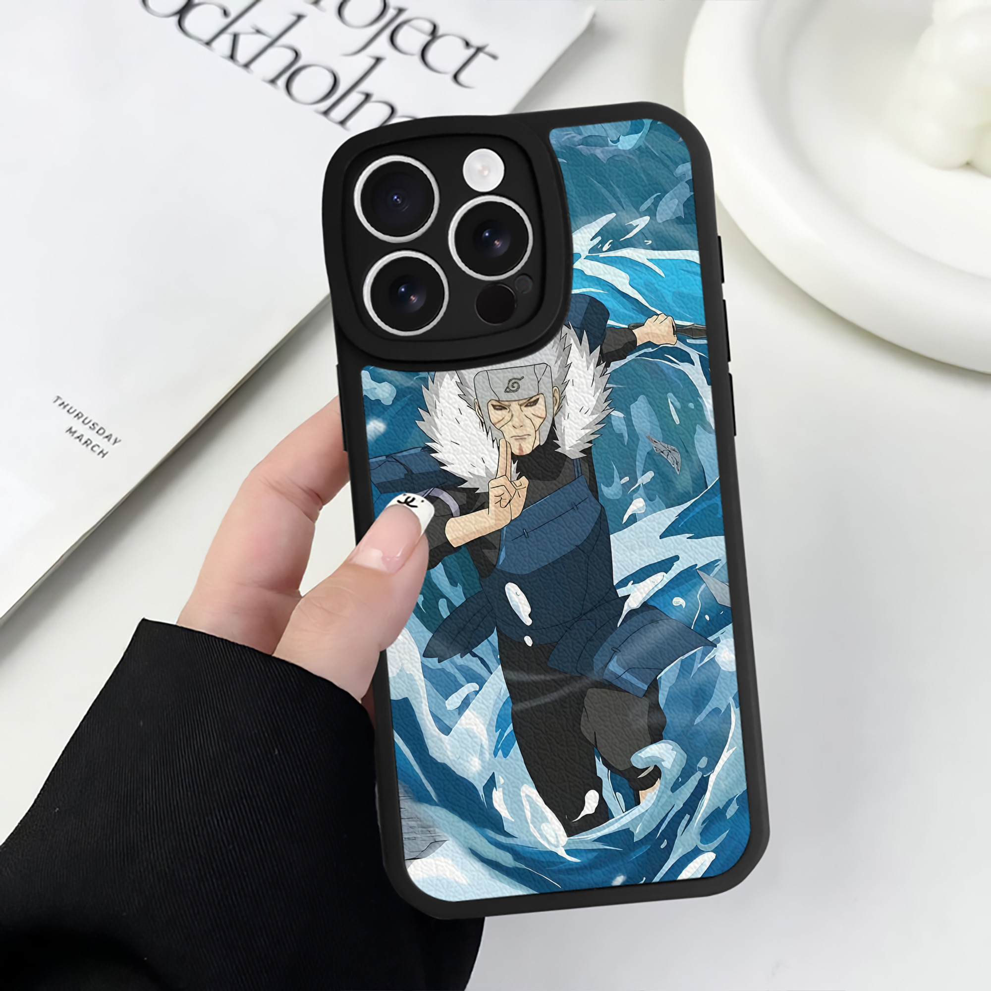 （画像用） NARUTO -ナルト- NARUTO -ナルト- 疾風伝 【iPhone 16シリーズ対応】シリコンスマホケース（レザー調） 材質：シリコン